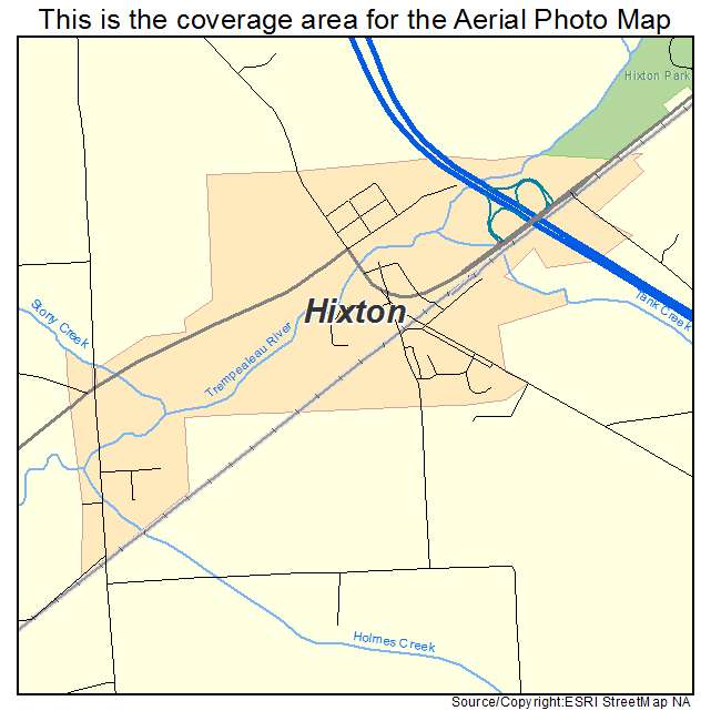 Hixton, WI location map 