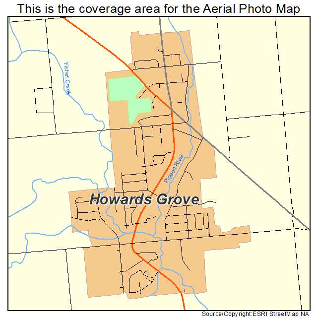 Howards Grove, WI location map 