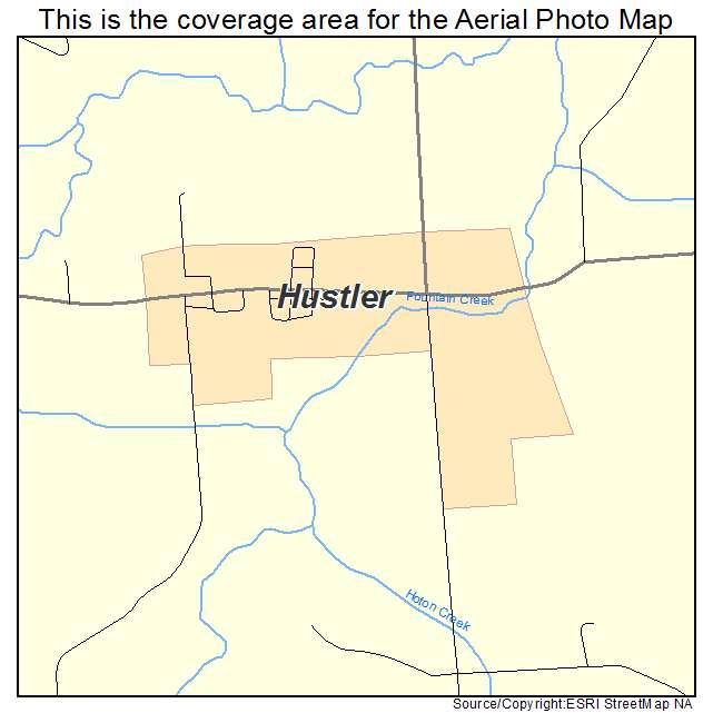 Hustler, WI location map 