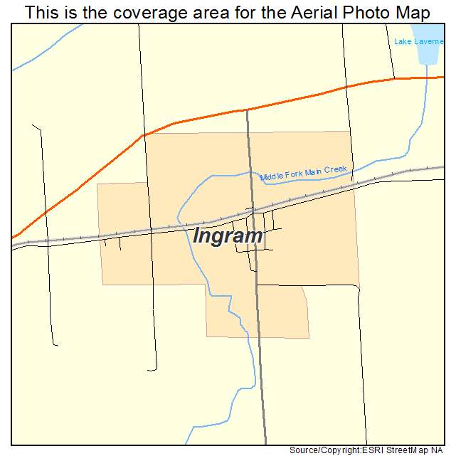 Ingram, WI location map 