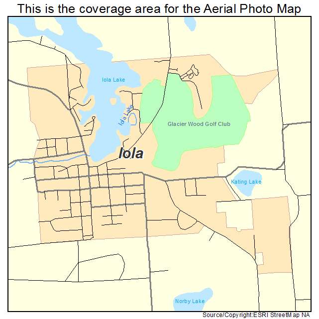 Iola, WI location map 