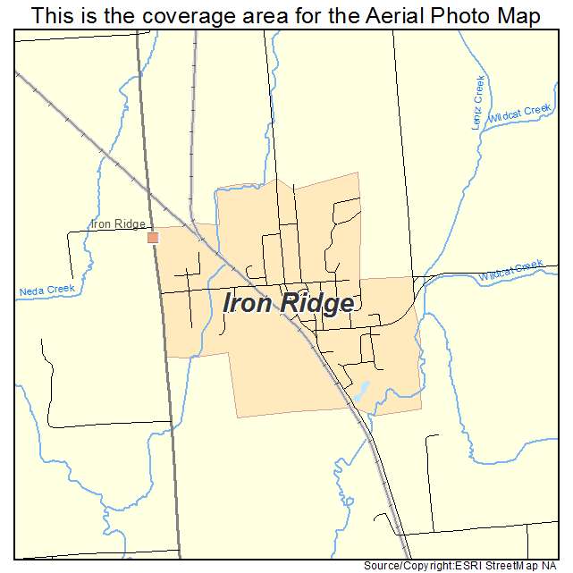 Iron Ridge, WI location map 
