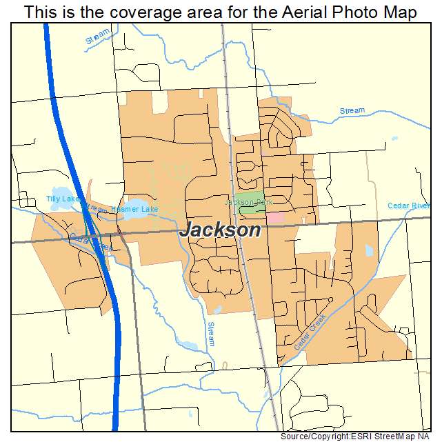 Jackson, WI location map 