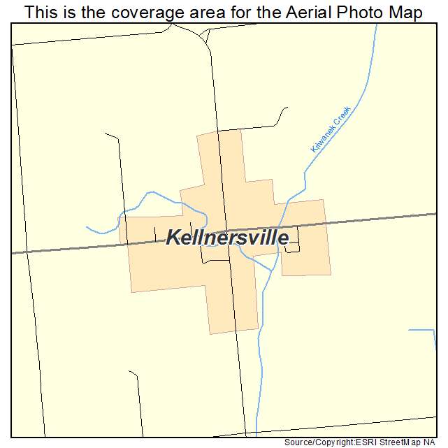 Kellnersville, WI location map 