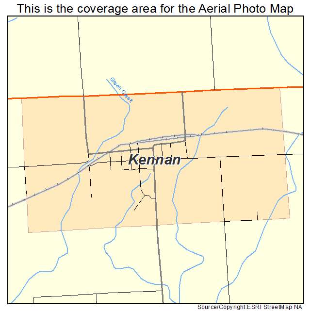 Kennan, WI location map 