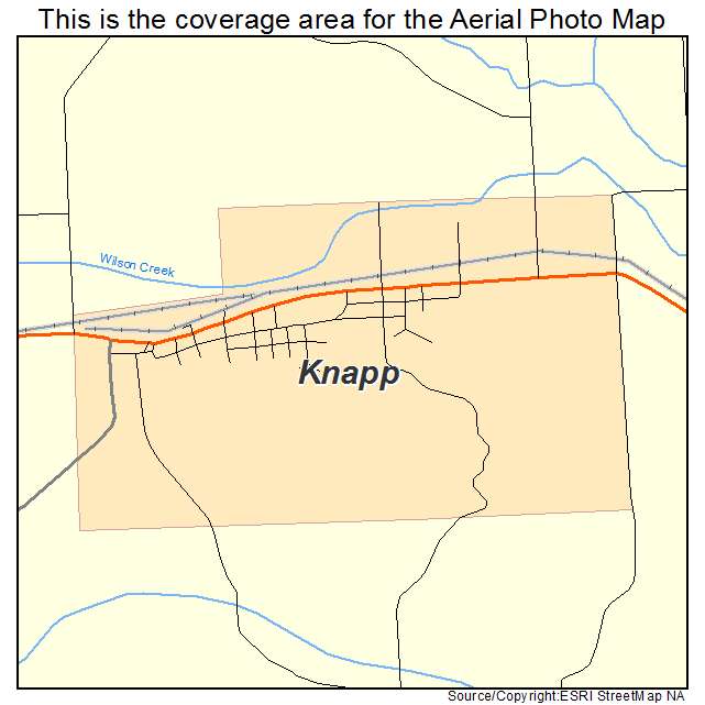 Knapp, WI location map 