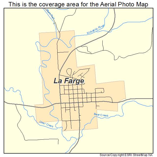 La Farge, WI location map 