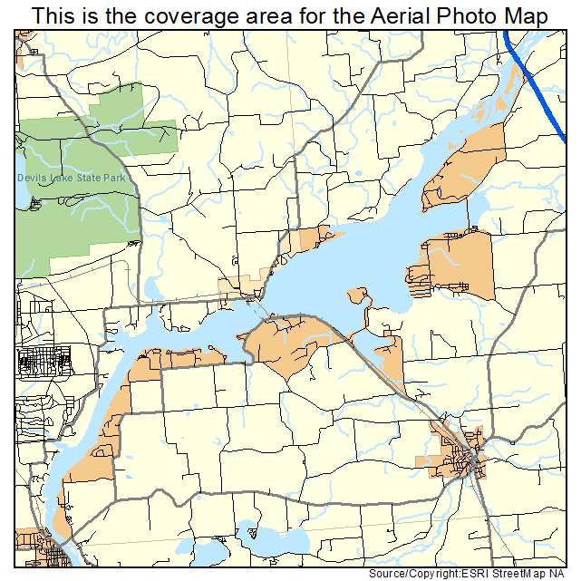 Lake Wisconsin, WI location map 