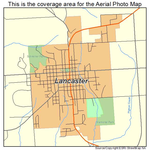 Lancaster, WI location map 