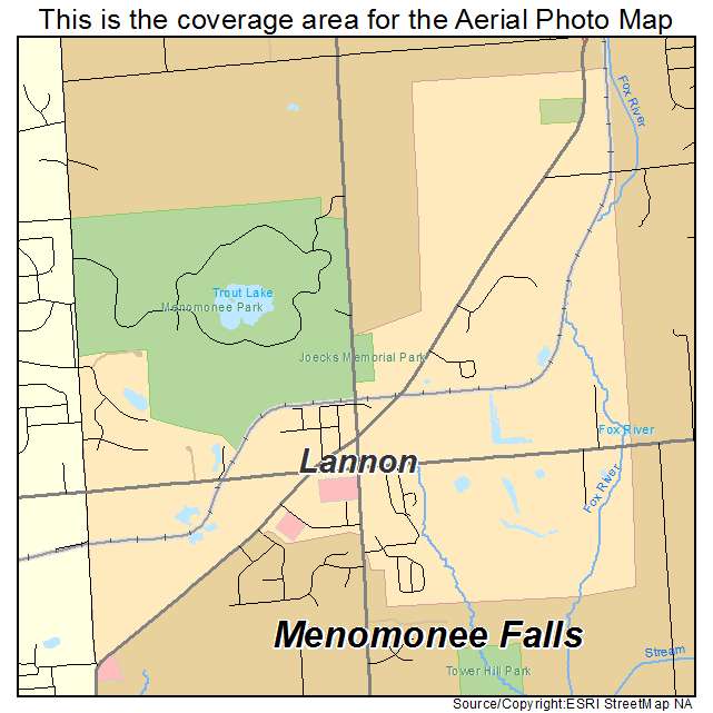 Lannon, WI location map 