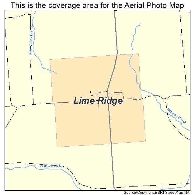 Lime Ridge, WI location map 