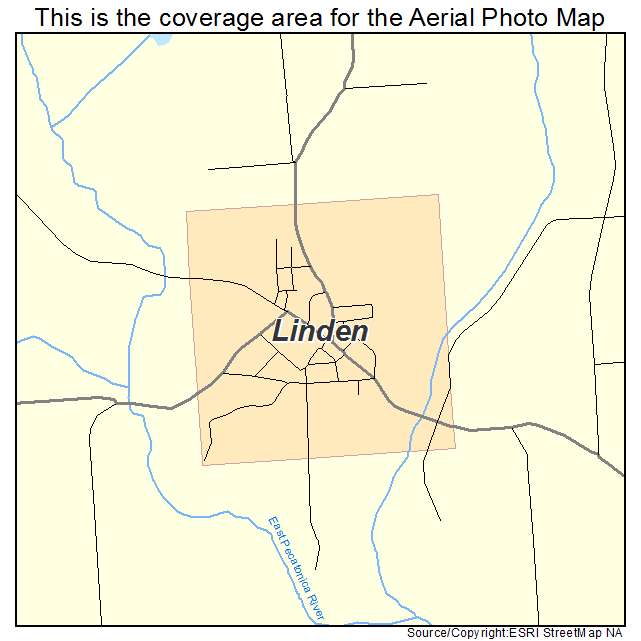 Linden, WI location map 