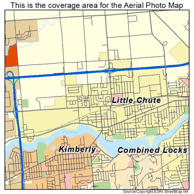 Little Chute, WI location map 