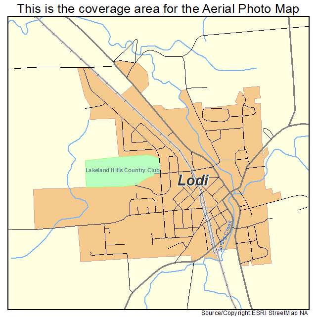 Lodi, WI location map 