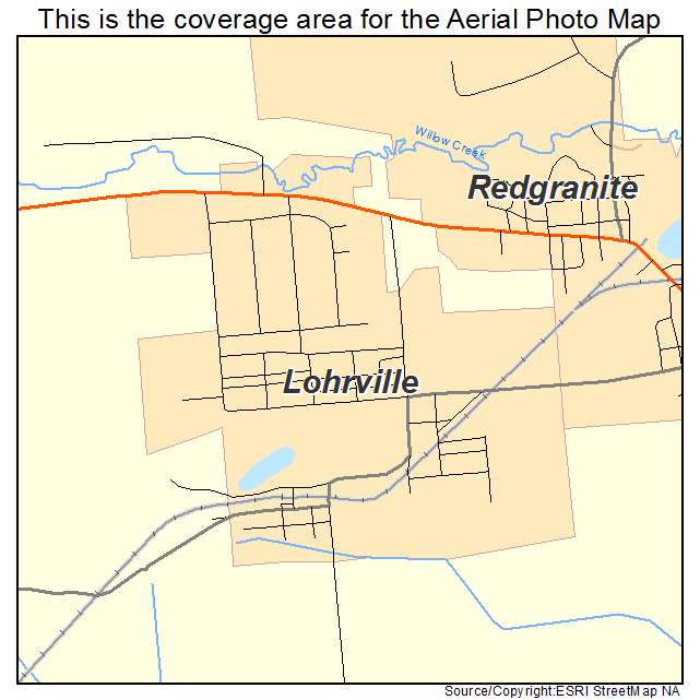 Lohrville, WI location map 