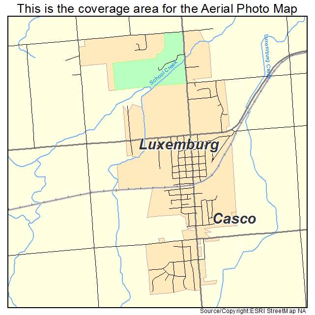 Luxemburg, WI location map 