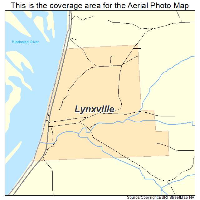 Lynxville, WI location map 
