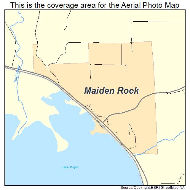 Maiden Rock, WI location map 