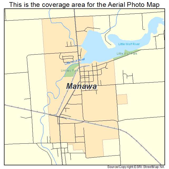 Manawa, WI location map 