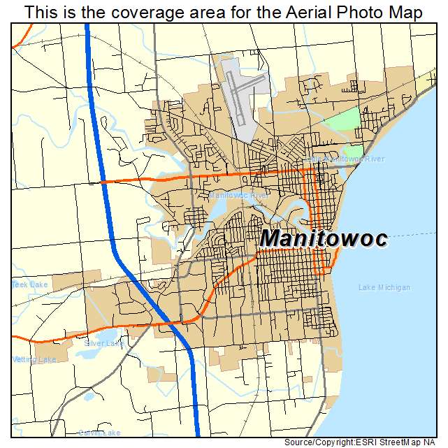 Manitowoc, WI location map 