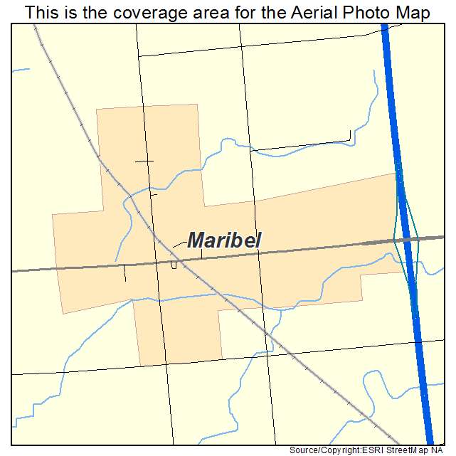 Maribel, WI location map 