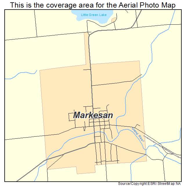 Markesan, WI location map 