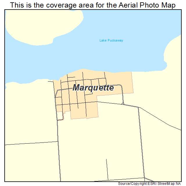Marquette, WI location map 