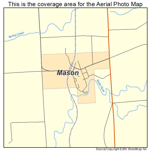 Mason, WI location map 