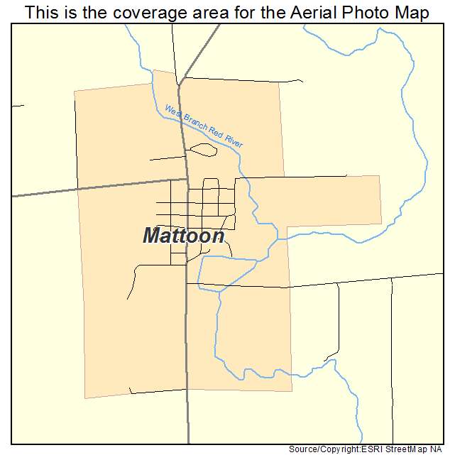 Mattoon, WI location map 
