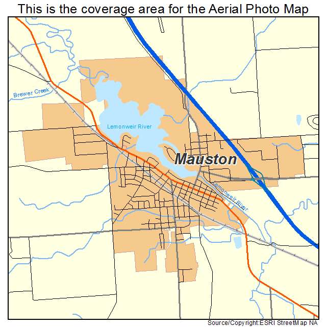 Mauston, WI location map 