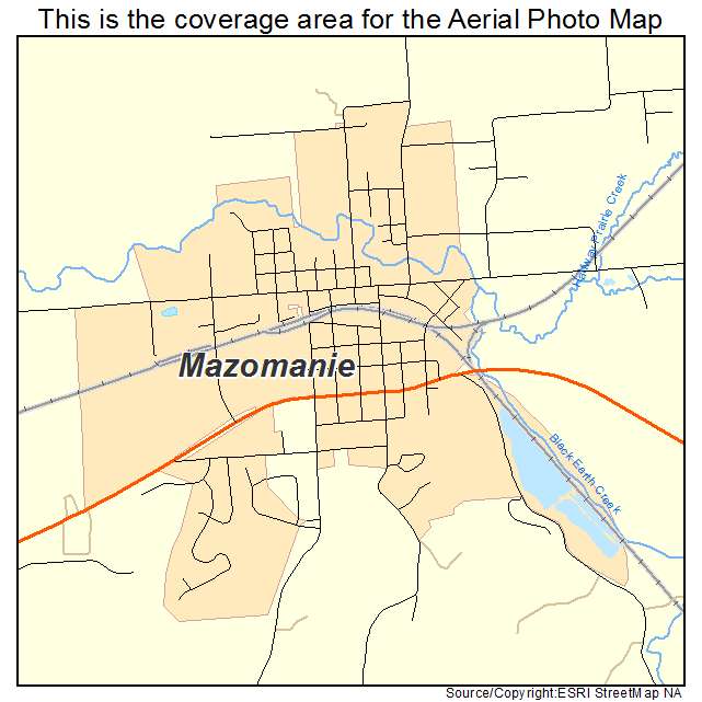 Mazomanie, WI location map 