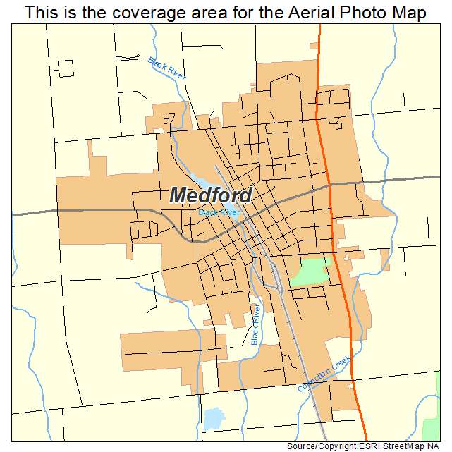 Medford, WI location map 