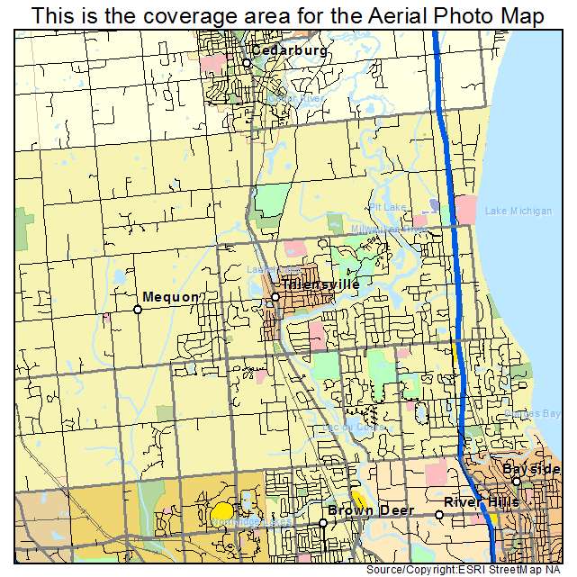 Mequon, WI location map 