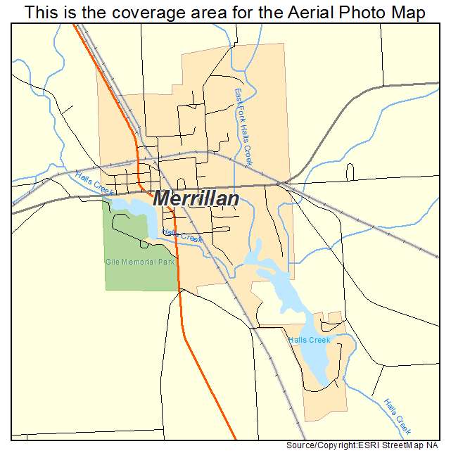Merrillan, WI location map 