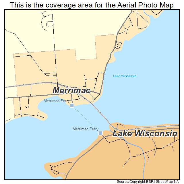 Merrimac, WI location map 