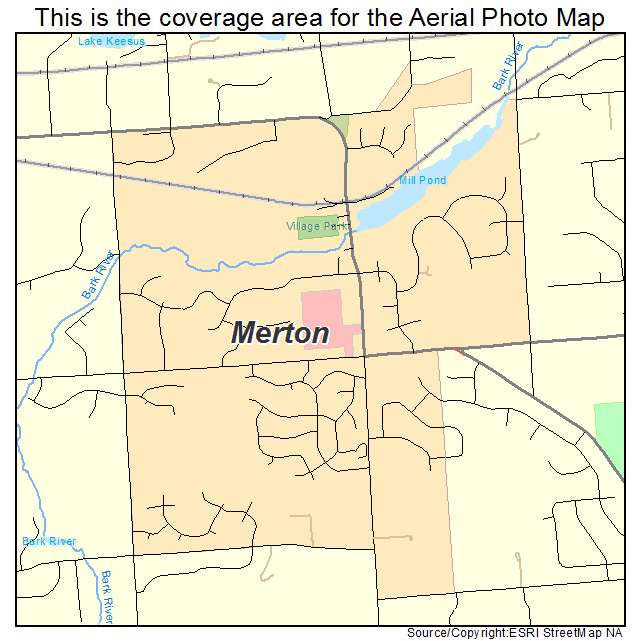 Merton, WI location map 