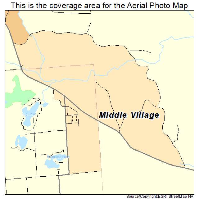 Middle Village, WI location map 