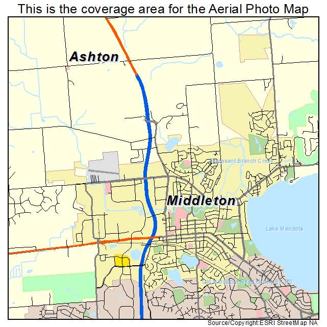 Middleton, WI location map 