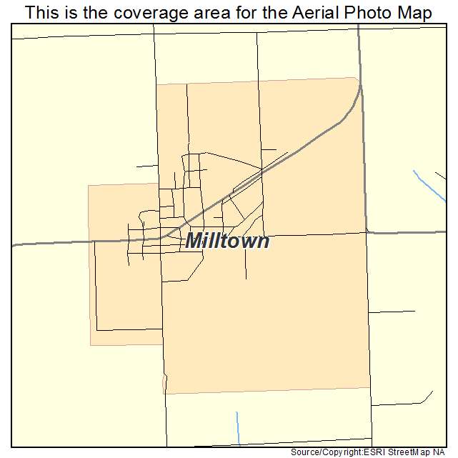 Milltown, WI location map 