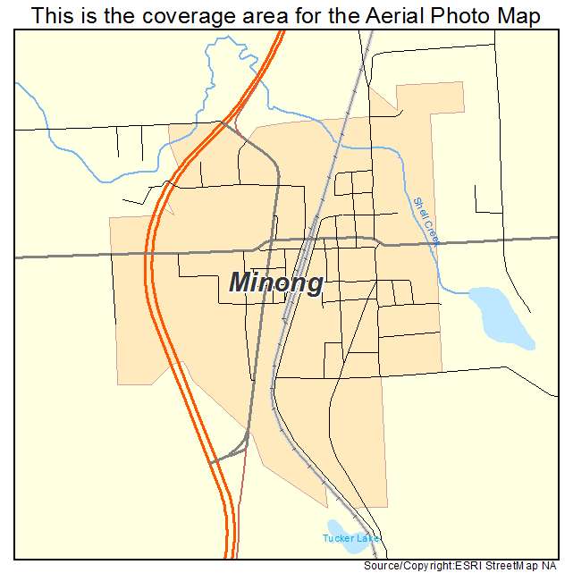 Minong, WI location map 