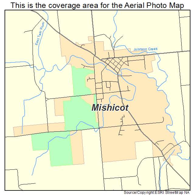 Mishicot, WI location map 