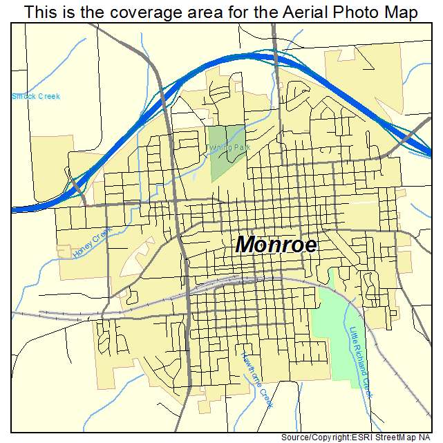 Monroe, WI location map 