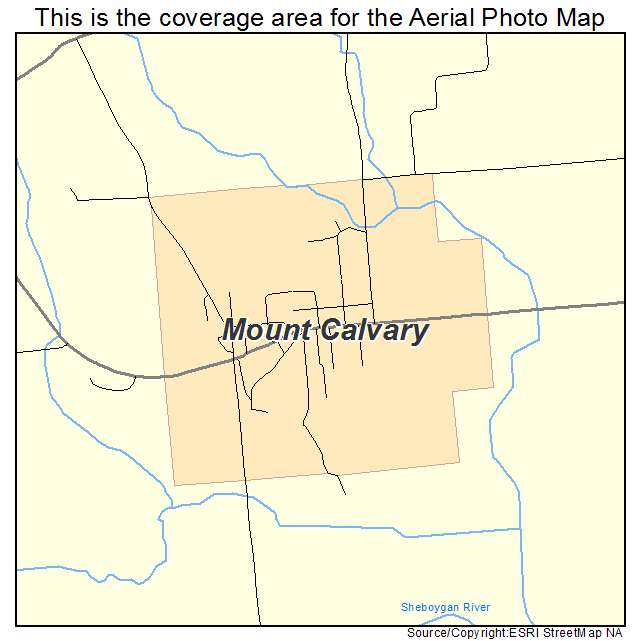 Mount Calvary, WI location map 
