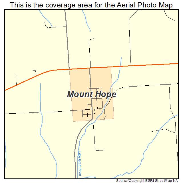 Mount Hope, WI location map 
