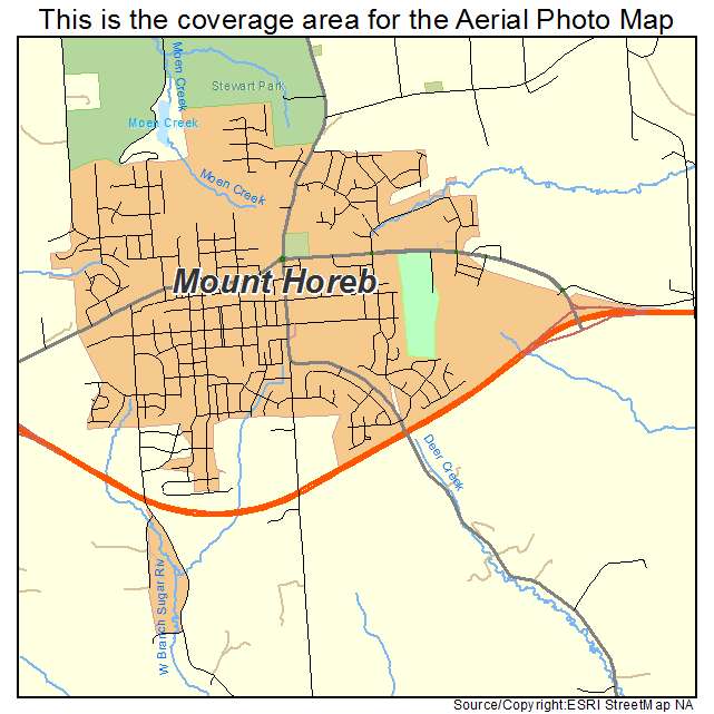 Mount Horeb, WI location map 