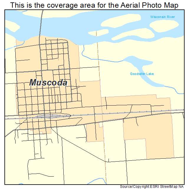 Muscoda, WI location map 