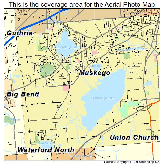 Muskego, WI location map 