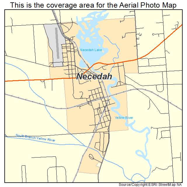 Necedah, WI location map 