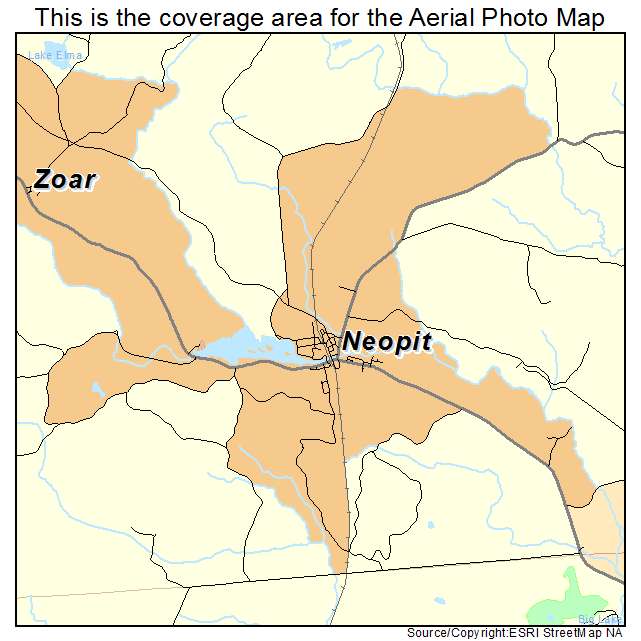 Neopit, WI location map 