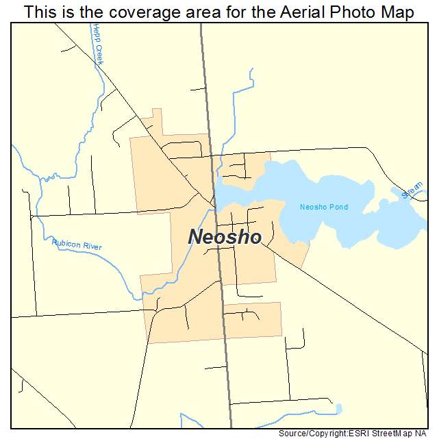 Neosho, WI location map 